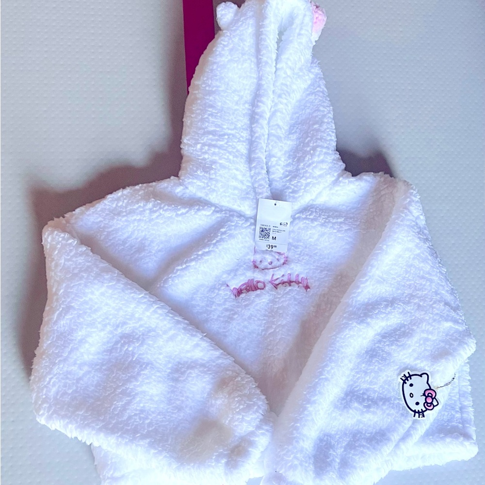 Hello Kitty fuzzy pullover. New with tags!